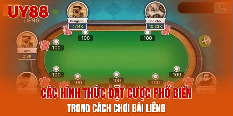 Các hình thức đặt cược phổ biến trong cách chơi bài liêng