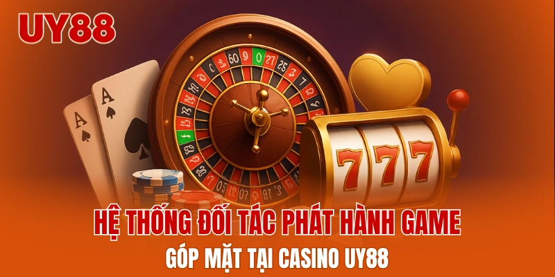 Hệ thống đối tác phát hành game góp mặt tại casino UY88