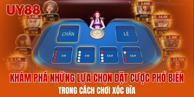 Khám phá những lựa chọn đặt cược phổ biến trong cách chơi xóc đĩa